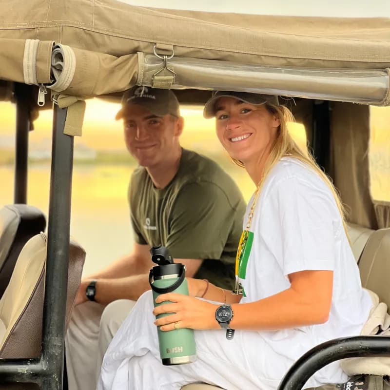 Tourists on safari
