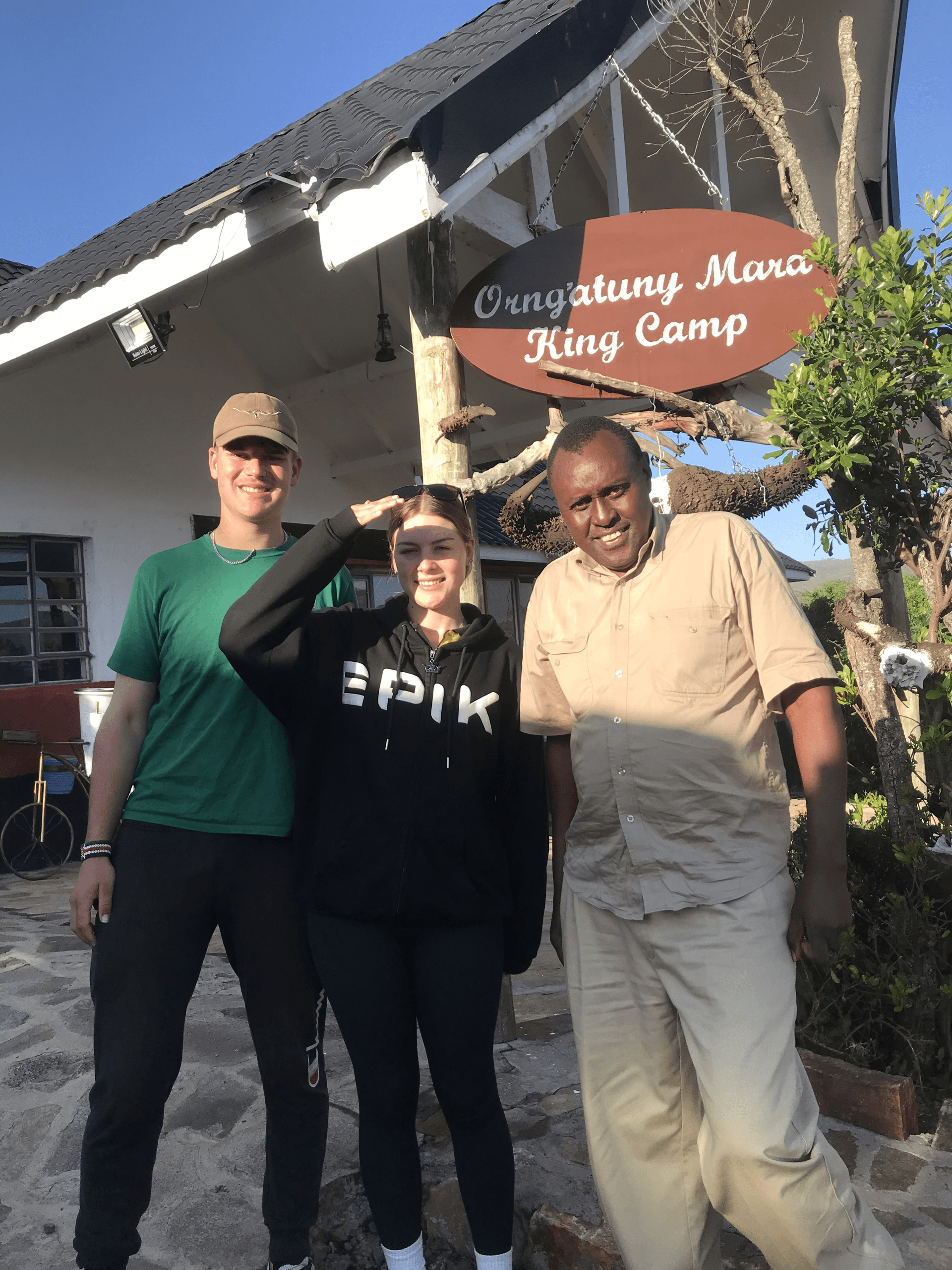 All smiles from all of us. Though it was difficult to access this camp due to river burst we got a friendly service and can’t forget this. – by Zack Kihato